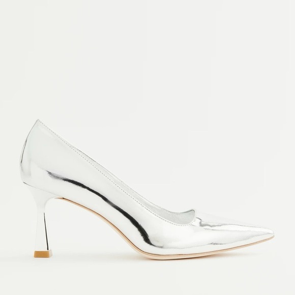 Reformation Milano Pumps In Silver Size 8 - Picture 3 of 11